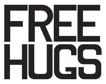 free hugs sign